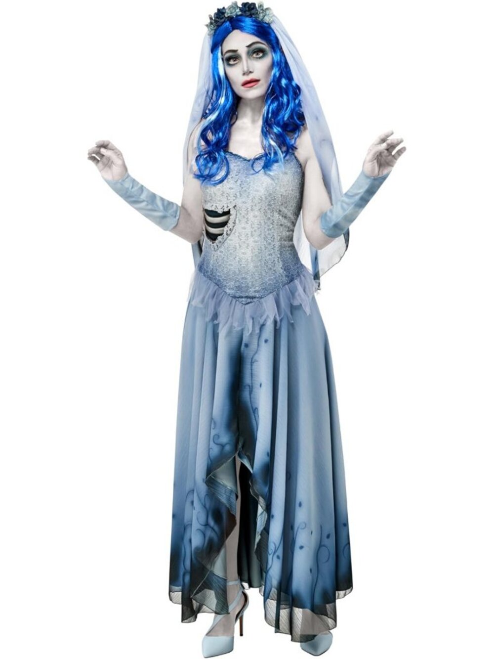 Adult Corpse Bride Costume Dress - Spooky Halloween Outfit for Women